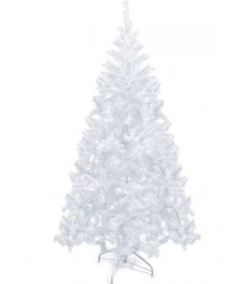 Χριστουγεννιάτικο Δέντρο Λευκό 180εκ με Μεταλλική Βάση