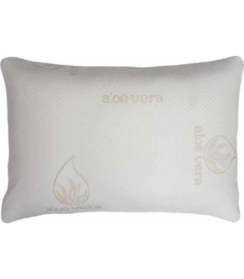 Shop More Mαξιλάρι Ύπνου Μαλακο Ανατομικό Aloe Vera 50Χ70 Λευκό,Pil-017