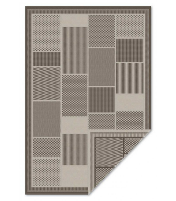 Ψάθινο Καλοκαιρινό Flat Χαλί 4826-23111 Mπεζ-καφέ διπλής όψεως 200X300cm