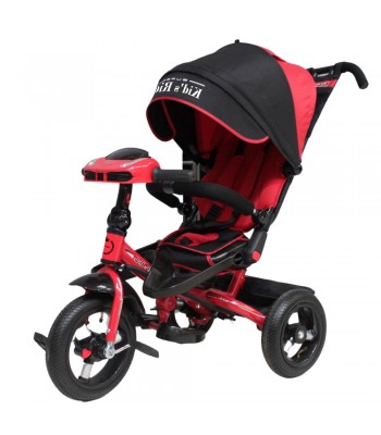 Shopmore  Ποδήλατο Τρίκυκλο 4 In 1, 10 Μηνών εως 6 ετών Air Wheel CAR Control Με Φώτα Και ηχητικά εφέ USB & BLUETOOTH. RED OKDR025
